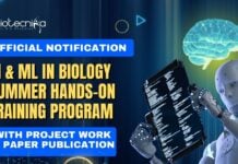 AI ML in Biology Summer Training