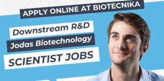Jodas Biotechnology Downstream R&D Scientist Job