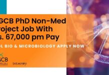RGCB PhD Non-Med Project Job