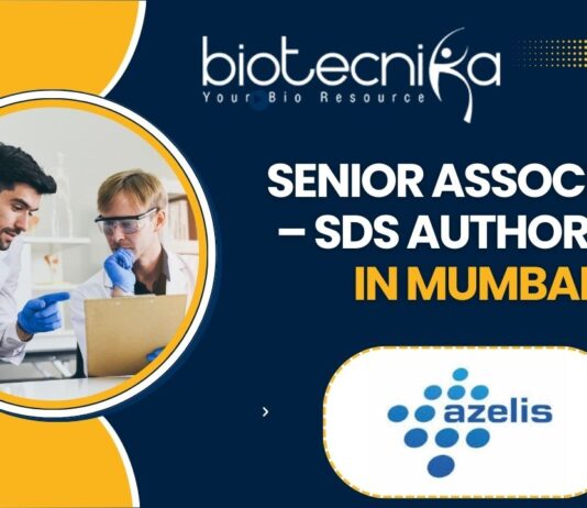 Senior Associate – SDS Authoring - at Azelis