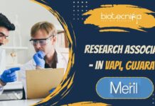 Research Associate - in Vapi, Gujarat