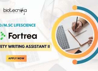Fortrea Safety Writing Assistant Role for PhD/MSc Life Science – Apply Now! Fortrea Safety Writing Assistant role