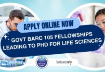 BARC Fellowships Life Sciences 2025