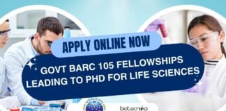 BARC Fellowships Life Sciences 2025