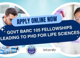 BARC Fellowships Life Sciences 2025