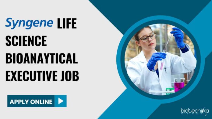 Syngene Life Science Executive Job