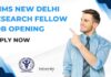 AIIMS New Delhi Research Fellow Job Opening