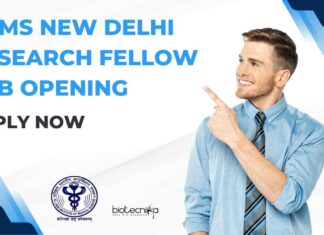 AIIMS New Delhi Research Fellow Job Opening