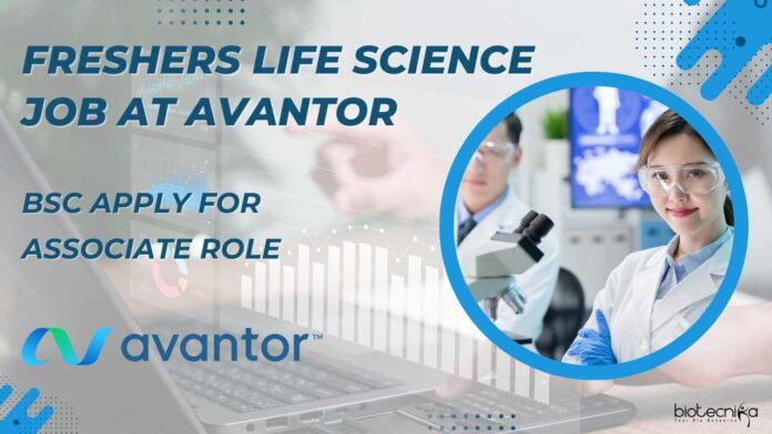Freshers Life Science Job at Avantor