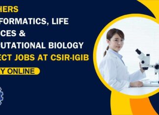 Freshers Bioinformatics Project Jobs at CSIR-IGIB
