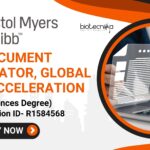Bristol Myers Squibb Document Coordinator Job For Life Sciences – Apply Now Bristol Myers Squibb - Document Coordinator, Global Trial Acceleration (Life Sciences Degree) - Apply Now