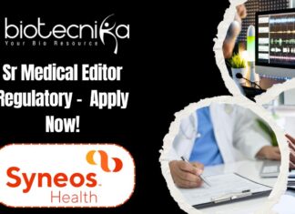 Sr Medical Editor Regulatory - at Syneos Health