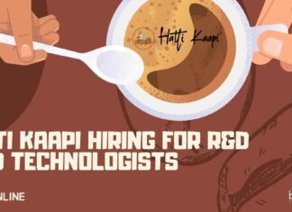 Hatti Kaapi Hiring For R&D Food Technologists – Apply Now! Hatti Kaapi R&D Food Technologists