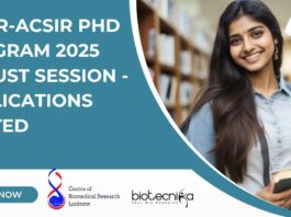 CBMR-AcSIR PhD Program 2025 Admissions Open