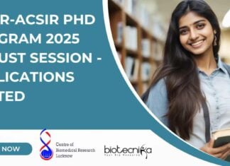 CBMR-AcSIR PhD Program 2025 Admissions Open