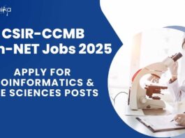 CSIR-CCMB Non-NET Jobs For Bioinformatics, Life Sciences - Apply Now