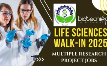 CSIR CIMAP Life Sciences Walk-In 2025 Multiple Project Jobs Apply Now!