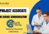 CSIR-NCL Project Associate in Science Communication. MSc in Agricultural Sciences Candidates Apply Now!