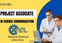 CSIR-NCL Project Associate in Science Communication. MSc in Agricultural Sciences Candidates Apply Now!