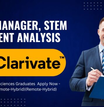 Clarivate Team Manager, STEM Content Analysis - Life Sciences Graduates  Apply Now -(Remote-Hybrid)