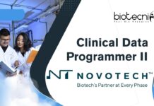 Clinical Data Programmer Job at Novotech | Global CRO Role – Apply Now! Clinical Data Programmer II Job at Novotech | Global CRO Role