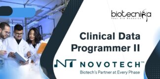 Clinical Data Programmer II Job at Novotech | Global CRO Role