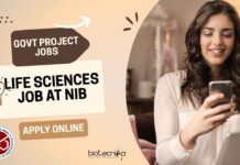 Govt Project Jobs For Life Sciences