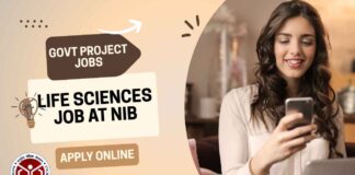 Govt Project Jobs For Life Sciences