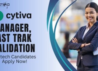 Cytiva- Manager, Fast Trak Validation Biotech Candidates - Apply Now
