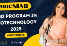 BRIC-NIAB PhD Program in Biotechnology 2025