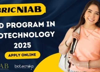 BRIC-NIAB PhD Program in Biotechnology 2025