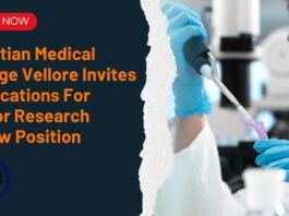 CMC Vellore Life Sciences JRF Position Available