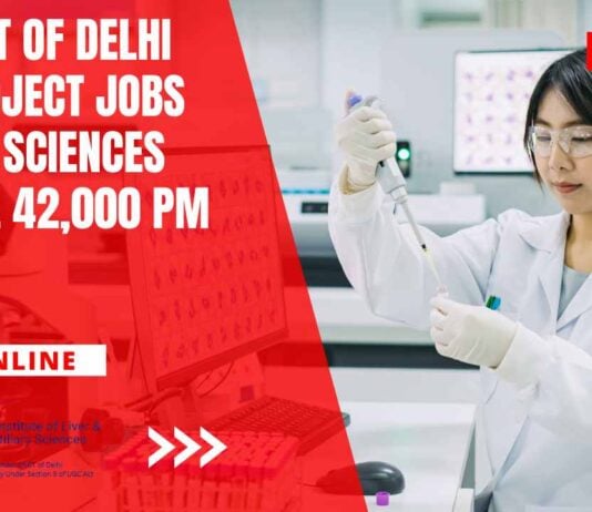 ILBS Project Jobs For Life Sciences