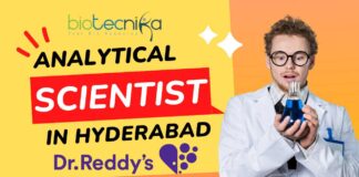Dr. Reddy’s Hiring – Analytical Scientist (6-12 Years Exp) Apply Now!