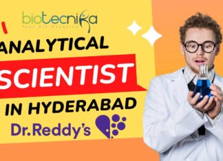 Dr. Reddy’s Laboratories Ltd. Hiring – Analytical Scientist In Hyderabad – Apply Now!! Dr. Reddy’s Hiring – Analytical Scientist (6-12 Years Exp) Apply Now!