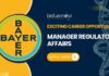 Exciting Career Opportunity: Manager Regulatory Affairs Job at Bayer- Apply Now Exciting Career Opportunity: Manager Regulatory Affairs Job at Bayer- Apply Now