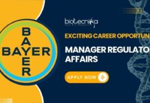 Exciting Career Opportunity: Manager Regulatory Affairs Job at Bayer- Apply Now Exciting Career Opportunity: Manager Regulatory Affairs Job at Bayer- Apply Now