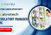 Exciting Career Opportunity in Alvotech: Regulatory Manager CMC Job- Apply Now Exciting Career Opportunity in Alvotech: Regulatory Manager CMC Job- Apply Now