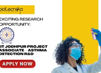 IIT Jodhpur Project Associate Job – Asthma Detection R&D- Apply Now Exciting Research Opportunity: IIT Jodhpur Project Associate Job – Asthma Detection R&D- Apply Now