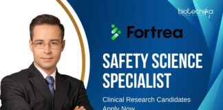 Fortrea - Safety Science Specialist, Clinical Research Candidates Apply Now