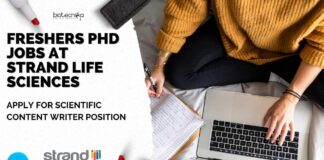 Freshers PhD Jobs at Strand Life Sciences