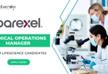 Parexel Clinical Operations Manager Job for Lifescience candidates