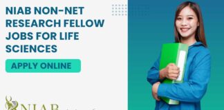NIAB Non-NET Research Fellow Jobs