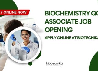 Biochemistry QC Associate Job Opening