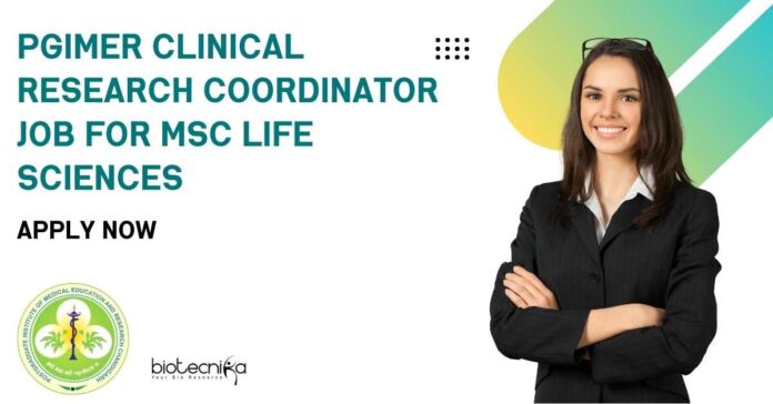 PGIMER Clinical Research Coordinator Job