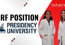 Junior Research Fellow at Prestigious Presidency University in Kolkata! JRF Position at Presidency University, Kolkata| MSc Biotech Apply Now!