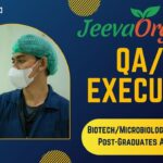 Jeeva Organics QAQC Executive - BiotechMicrobiologyPharmacy Post-Graduates Apply Now