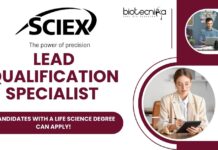 Lead Qualification Specialist at SCIEX, Candidates with a Biochem Degree can Apply! Lead Qualification Specialist at SCIEX, Candidates with a Life Science Degree can Apply!