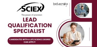 Lead Qualification Specialist at SCIEX, Candidates with a Life Science Degree can Apply!