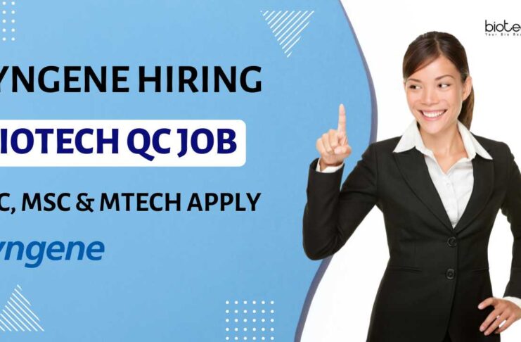 Syngene Biotech QC Analyst Job